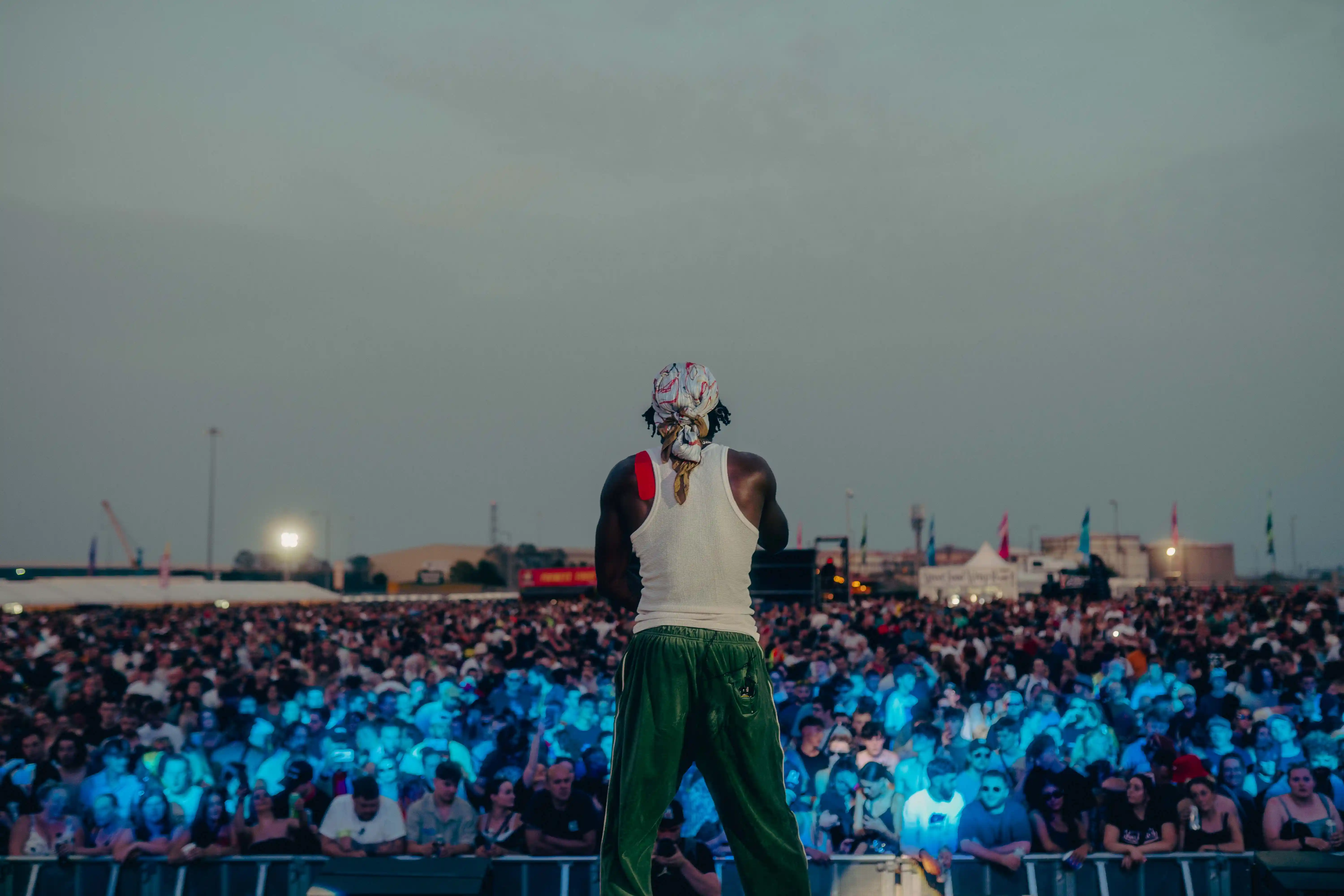 Kojey Radical faces a huge crowd